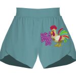 Ladies Flowy Overlay Shorts Thumbnail