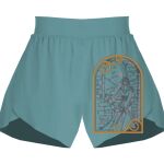 Ladies Flowy Overlay Shorts Thumbnail