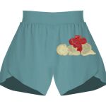 Ladies Flowy Overlay Shorts Thumbnail