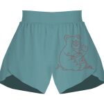 Ladies Flowy Overlay Shorts Thumbnail