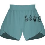 Ladies Flowy Overlay Shorts Thumbnail
