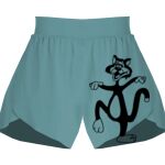 Ladies Flowy Overlay Shorts Thumbnail