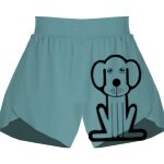 Ladies Flowy Overlay Shorts Thumbnail