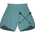 Ladies Flowy Overlay Shorts Thumbnail