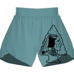 Ladies Flowy Overlay Shorts Thumbnail