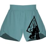 Ladies Flowy Overlay Shorts Thumbnail