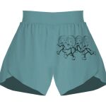 Ladies Flowy Overlay Shorts Thumbnail