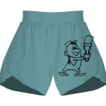 Ladies Flowy Overlay Shorts Thumbnail