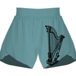 Ladies Flowy Overlay Shorts Thumbnail