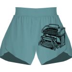Ladies Flowy Overlay Shorts Thumbnail