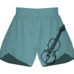 Ladies Flowy Overlay Shorts Thumbnail