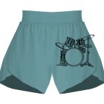 Ladies Flowy Overlay Shorts Thumbnail
