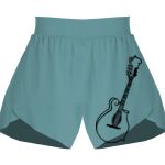 Ladies Flowy Overlay Shorts Thumbnail