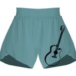 Ladies Flowy Overlay Shorts Thumbnail