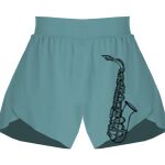 Ladies Flowy Overlay Shorts Thumbnail