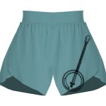 Ladies Flowy Overlay Shorts Thumbnail