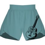Ladies Flowy Overlay Shorts Thumbnail