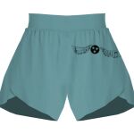 Ladies Flowy Overlay Shorts Thumbnail