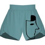 Ladies Flowy Overlay Shorts Thumbnail