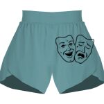 Ladies Flowy Overlay Shorts Thumbnail