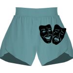 Ladies Flowy Overlay Shorts Thumbnail