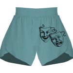 Ladies Flowy Overlay Shorts Thumbnail