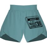 Ladies Flowy Overlay Shorts Thumbnail