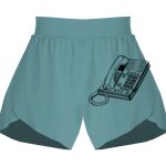 Ladies Flowy Overlay Shorts Thumbnail