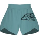 Ladies Flowy Overlay Shorts Thumbnail