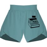 Ladies Flowy Overlay Shorts Thumbnail