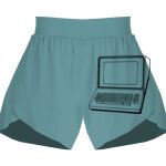 Ladies Flowy Overlay Shorts Thumbnail