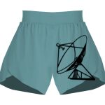 Ladies Flowy Overlay Shorts Thumbnail