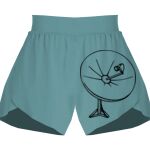 Ladies Flowy Overlay Shorts Thumbnail