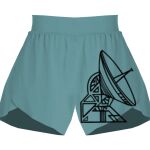 Ladies Flowy Overlay Shorts Thumbnail