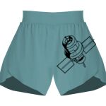 Ladies Flowy Overlay Shorts Thumbnail