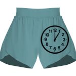 Ladies Flowy Overlay Shorts Thumbnail