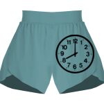 Ladies Flowy Overlay Shorts Thumbnail