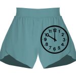 Ladies Flowy Overlay Shorts Thumbnail