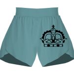 Ladies Flowy Overlay Shorts Thumbnail