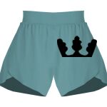 Ladies Flowy Overlay Shorts Thumbnail