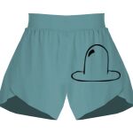 Ladies Flowy Overlay Shorts Thumbnail