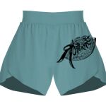Ladies Flowy Overlay Shorts Thumbnail