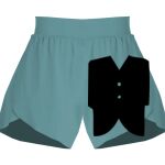 Ladies Flowy Overlay Shorts Thumbnail