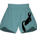 Ladies Flowy Overlay Shorts Thumbnail