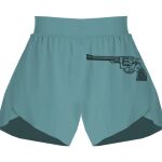 Ladies Flowy Overlay Shorts Thumbnail