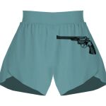 Ladies Flowy Overlay Shorts Thumbnail