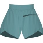 Ladies Flowy Overlay Shorts Thumbnail