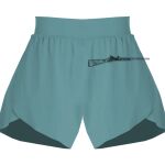Ladies Flowy Overlay Shorts Thumbnail