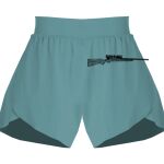 Ladies Flowy Overlay Shorts Thumbnail