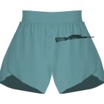 Ladies Flowy Overlay Shorts Thumbnail
